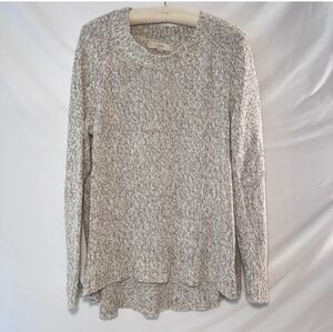 LOFT Women's Gray Knit Long Sleeve Cotton Blend Sweater EUC Sz XL